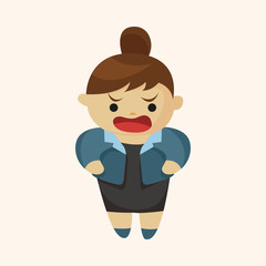 Office workers theme elements