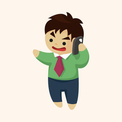 Office workers theme elements