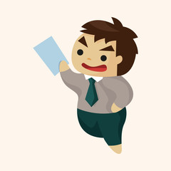 Office workers theme elements