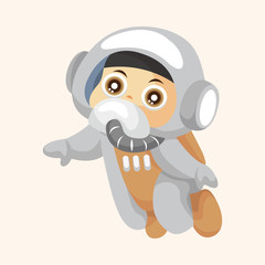 Space astronaut theme elements