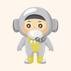 Space astronaut theme elements