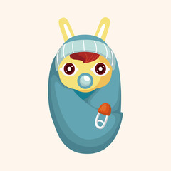 Fototapeta premium rabbit cartoon theme elements