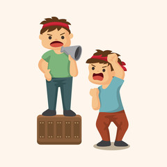 Protesters theme elements