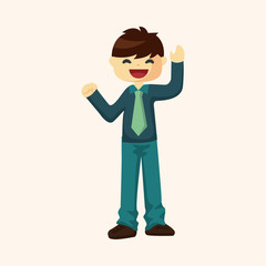 Office workers theme elements