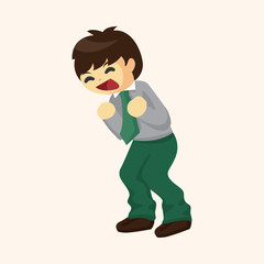 Office workers theme elements