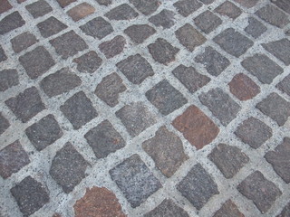 Background of solid outdoor  stone pavement texture
