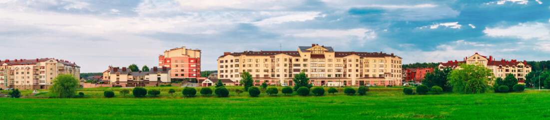 Fototapeta na wymiar Apartment Houses In Minsk, Belarus