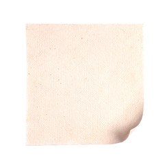 old textured paper isolated on white