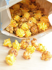popcorn in paper bag