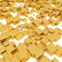 3d gold background