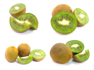 Fototapeta premium kiwi fruit isolated on white background