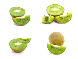 Fototapeta premium kiwi fruit isolated on white background