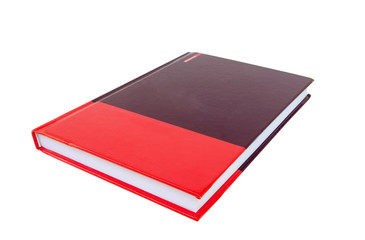 red book on white background.