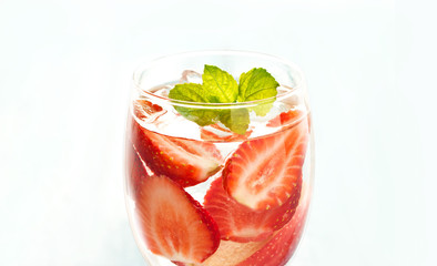 delicious refreshing drink mix fruit, infusioned water