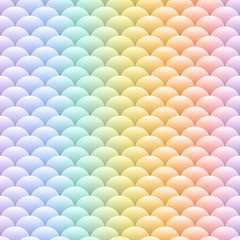Rainbow pastel blobs seamless vector