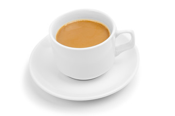 Fototapeta na wymiar cup coffee isolated on white