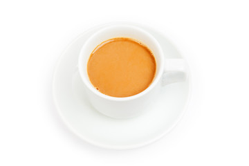 cup coffee isolated on white