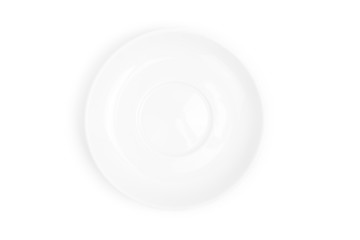 Plate on white background