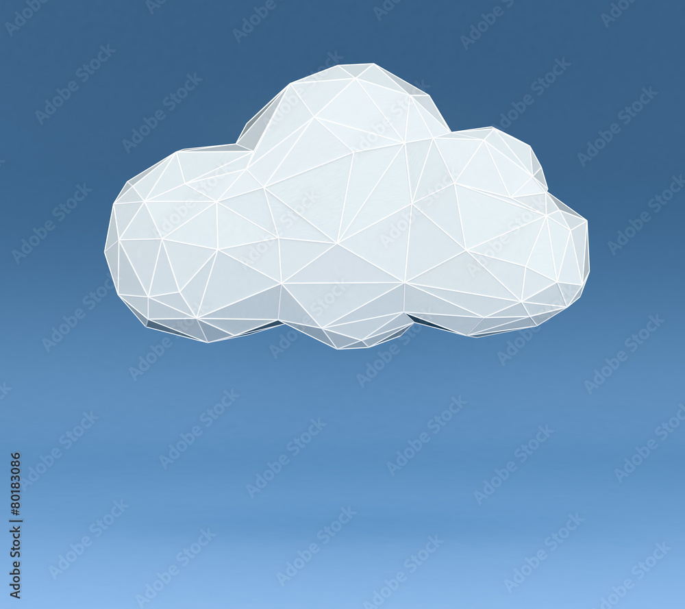 Poster concept of cloud computing