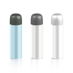 Cosmetic bottles for foam or hair spray