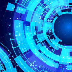 abstract glowing technology background.