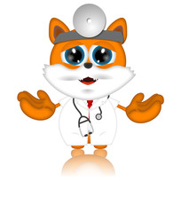 Marvin Cat Pet Veterinarien Cartoon Animal funny