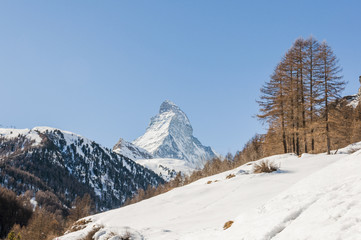 Zermatt, Bergdorf, Winterwanderung, Alpen, Wallis, Schweiz