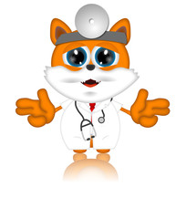 Marvin Cat Pet Veterinarien Cartoon Animal funny