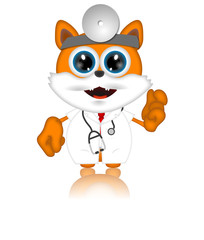 Marvin Cat Pet Veterinarien Cartoon Animal funny