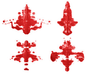 Symmetric paint blot