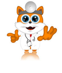 Marvin Cat Pet Veterinarien Cartoon Animal funny