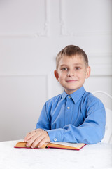 Naklejka premium Portrait of a beautiful boy 