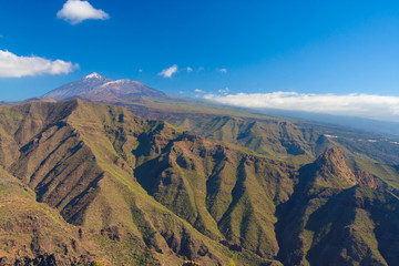 Pico del Teide with Teno mountains, Tenerife, Spain