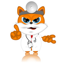 Marvin Cat Pet Veterinarien Cartoon Animal angry