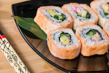 Japanese sushi rolls