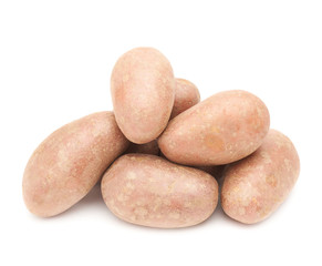 Pile of multiple potatoes isolated