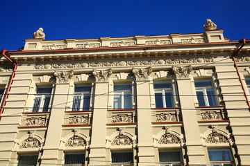 Building in the old town,fragment