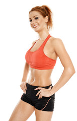 Obraz premium Happy fitness girl
