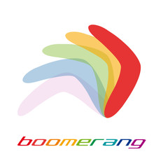 Vector sign boomerang - obrazy, fototapety, plakaty