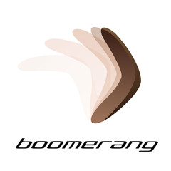 Vector sign boomerang - obrazy, fototapety, plakaty