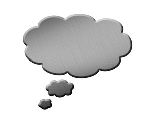 Metal Speech Bubble