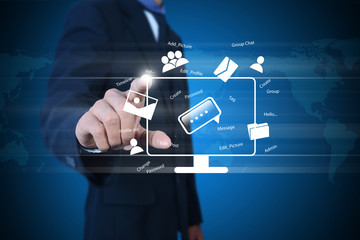 Social media concept