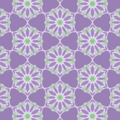 pattern illustration of abstract flowers