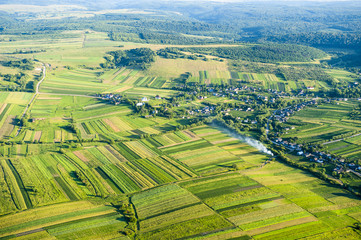 Fields view from above