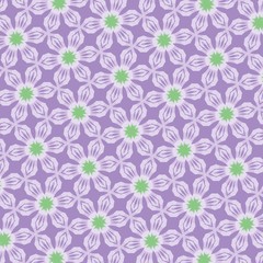 Fototapeta premium pattern illustration of abstract flowers