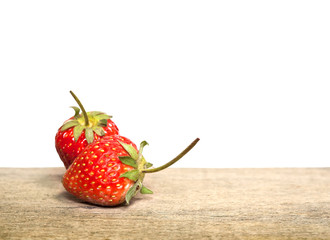 strawberry on white background