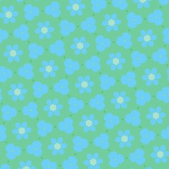 pattern illustration of abstract flowers