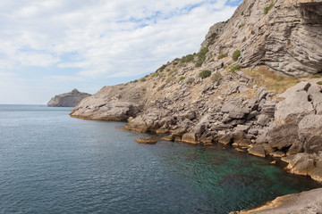 View of the coast of the Crimea in summer day