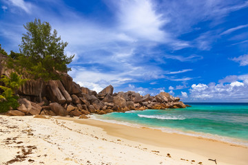 Tropical beach at Seychelles