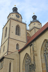 Lutherstadt Wittenberg: Turmpaar der Stadtkirche (16. Jh.)